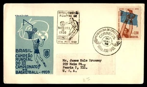 Mayfairstamps Brazil FDC 1959 Basketball First Day Cover aar_80717 - Picture 1 of 2