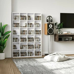 CD DVD Medien Aufbewahrung Gestell Holzregal Einheit Holzregale Turm Display89x130,5cm - Bild 1 von 9