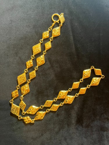 Collana CHANEL AUTENTICA Catena Coco CC Raro Ciondolo Logo Oro Mademoiselle F S