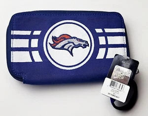 NFL Denver Broncos Ripple Zip Womens Wallet Wristlet Little Earth - Picture 1 of 5