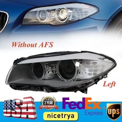 Xenon Headlight Left Driver Side For 2011 2012 2013 BMW 5 Series 528i 550i F10 Foto 1 de 4