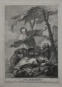 Francesco Bartolozzi Porträt Heiliger Franz Xaver Original Kupferstich 18.Jh. - Bild 1 von 1