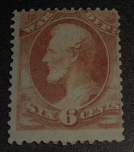J52 U.S. SCOTT #O86 M-H, F, 1873, SOLID STAMP, CAT. $625 - Picture 1 of 2