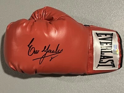 ERIK MORALES Signed Autographed Auto Everlast Lace Up Boxing Glove Tristar COA - Image 1 of 3
