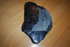 Wonderful Wall of Belize Carved Black Stone Mayan Aztec Art Tribal 11"x7" - Picture 1 of 5