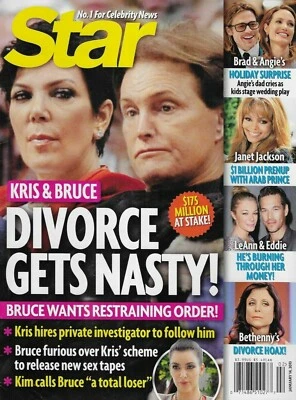 Star Magazine Kris and Bruce Jenner Angelina Jolie Janet Jackson LeAnn Rimes . - Imagem 1 de 4