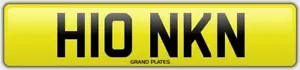 HONKING HONKIN SMELLY CAR NUMBER PLATE H10 NKN UK REGISTRATION FUNNY HONK BEEP - Picture 1 of 4