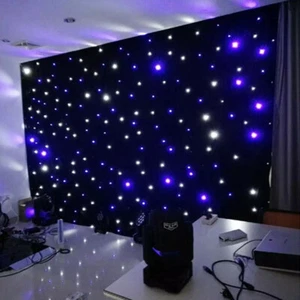 30W 8CH LED Star Stage Backdrop Star Curtain Background Starry Sky w/ Controller - Picture 1 of 14