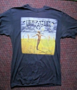 Vintage 1989 Testament Practice What You Preach T-Shirt XL - Picture 1 of 6