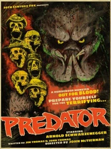 Predator Classic Horror Movie Poster Stylized Artwork Arnold Schwarzenegger Film - Picture 1 of 1