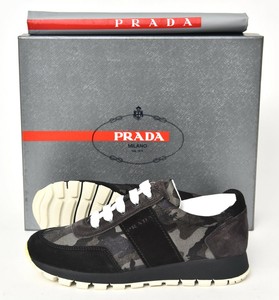 prada grey camo trainers