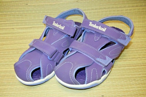 Sandalo Timberland bambina viola con gancio e passante taglia 2 punta chiusa