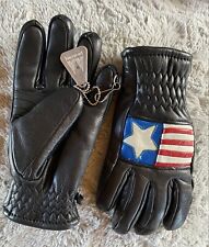 Vintage Mohawk Sports Womenâ€™s Leather Gloves Size Large â€” American Usa Flag