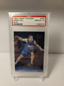 1999 Topps Finest Team Blue Grant Hill- /1500 PSA 10 POP 2