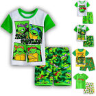 Kids Boys Teenages Mutant Ninja Turtles Pyjamas T-Shirt Shorts Summer Outfit↑~