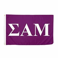 Sigma Alpha Mu Letter Flag Greek Banner Large 3 x 5 feet Sammy