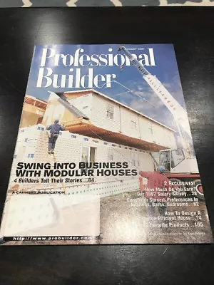 Professional Builders August 1997 Magazine-RARE VINTAGE COLLECTIBLE-SHIP N 24HRS - Image 1 of 2