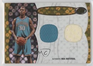 2006-07 Bowman Elevation Board of Directors Dual Relics Gold /25 David West