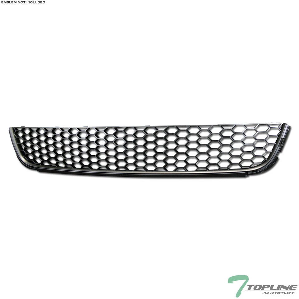 Topline For 2010-2014 VW Golf Mk6 Honeycomb Mesh Lower Bumper Grill Grille - Blk Foto 1 de 4