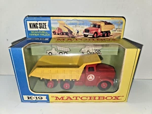 Matchbox K-19 King Size: Scammell Tipper Truck - New in original box - Picture 1 of 5