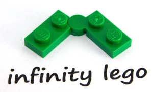 8 LEGO Green Hinge Plate 1 x 4 (19954 2429 2430) - 8 Pieces - Picture 1 of 1