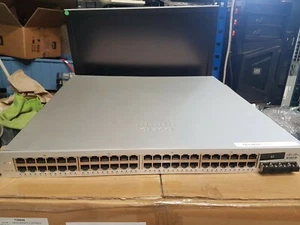 Cisco Meraki MS320-48 HW 48x Ethernet Gigabit + 4x GLC-SX--MMD 10-2626-01 - Picture 1 of 8