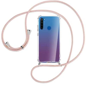 Custodia Cover con Catena per Xiaomi Redmi Note 8T oro rosa (A) Collana Corda - Foto 1 di 2