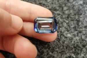 High hardness Lab-Created Emerald Cut Sapphire 12x16mm Seven Color Loose Gems - Picture 1 of 6
