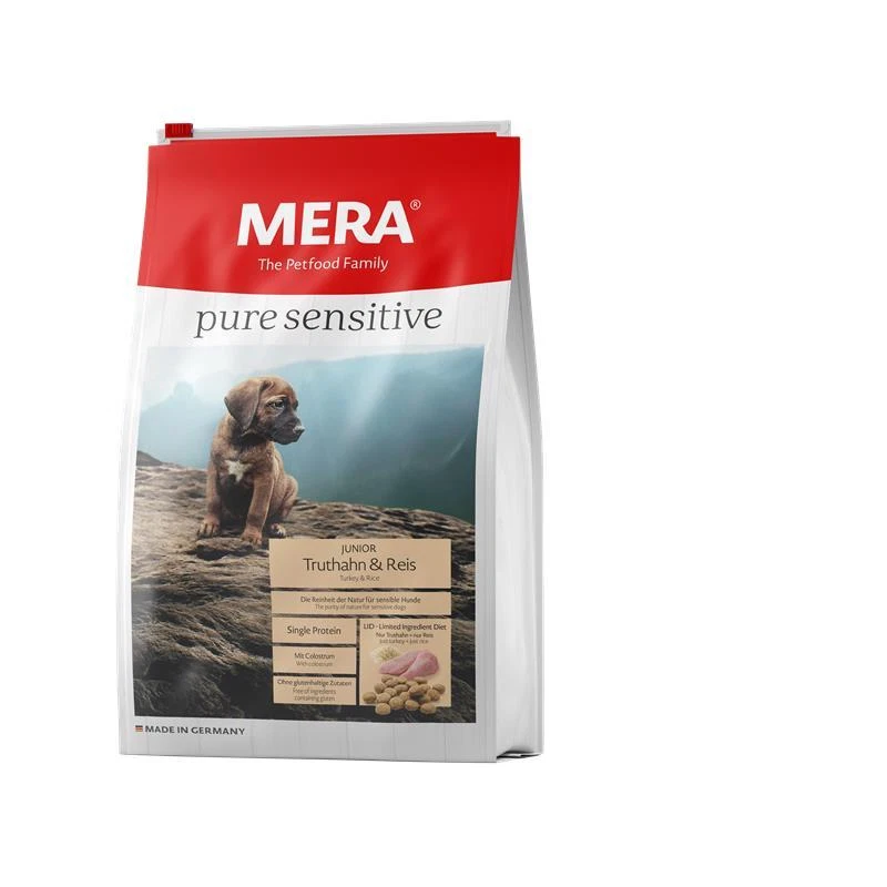 MeraDog Pure Sensitive Junior Truthahn & Reis | 1kg Hundefutter - Bild 1 von 1