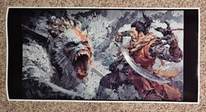 Headless Ape Samurai Poster 12" x 24" Dark Souls Sekiro Bloodborne Gaming Room - Bild 1 von 1