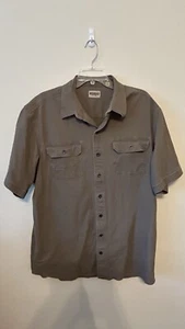 RedHead Mens Big & Tall XLT Cotton Canvas Short Sleeve Tan Work Shirt - Picture 1 of 9
