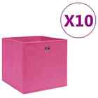 Aufbewahrungsboxen 10 Stk. Vliesstoff 28x28x28 cm Rosa
