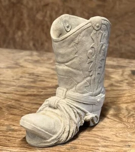 Cowboy Boot Planter Statue Concrete Flowers Pot Figure Outdoor Boot Figurine "12 - Picture 1 of 10