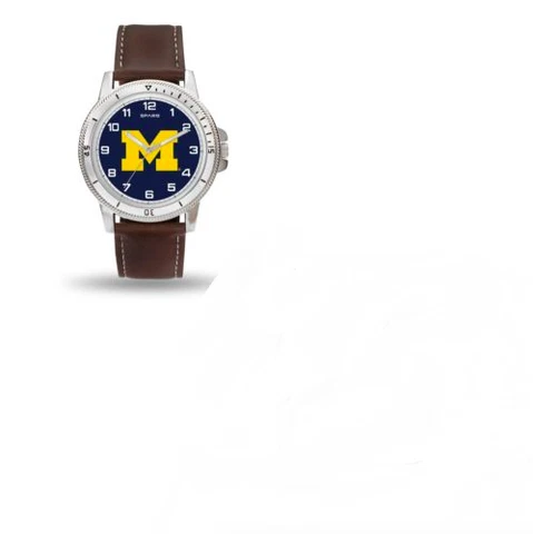 NCAA OFFICIAL CLASSIC MENS SPORT WATCH Sparo w/ Leather Band You Pick Many Teams Cover