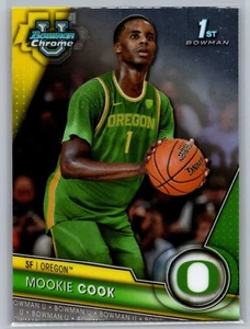 Mookie Cook Base Oregon 2023-24 Bowman University Chrome Basketball - Picture 1 of 2