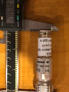 SPINNER ATTENUATOR 6 DB DC-12.4 GHZ TYPE-N 10 W BN 52 86 24 - Picture 1 of 5