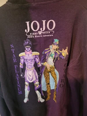 Толстовка с капюшоном JoJo's Bizarre Adventure Stone Ocean Duo раздельная унисекс размер средний новая с ценниками - Изображение 1 из 4