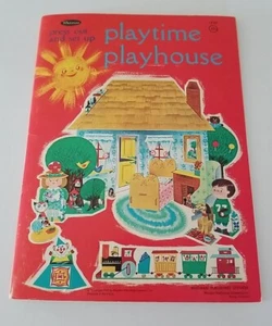 Vintage 60er Spielzeit Spielhaus Whitman Papierpuppe Puppenhaus Buch unbenutzt Ausstanzung - Bild 1 von 7