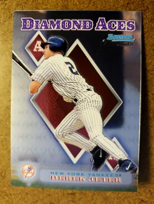 1999 Bowman's Chrome DEREK JETER MLB Baseball Diamond Aces Card #DA13 NY Yankees - Image 1 of 4