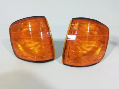 Mercedes W126 S-Klasse Blinker Gelb Rechts Links Satz Orange Limousine - Bild 1 von 4