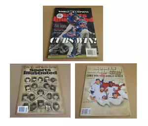 SPORTS ILLUSTRATED 2016 CHICAGO CUBS PICK A ISSUE WORLD SERIES NO LABEL - Imagen 1 de 4