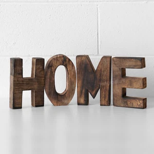 Gran conjunto de letras de madera para el hogar bloque decorativo estante adornos letrero decoración del hogar - Imagen 1 de 5