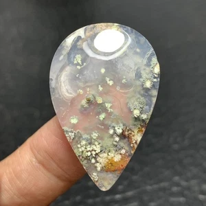 Java Moosachat Cabochon 35x23x5 mm hochwertig 30 ct - Bild 1 von 5