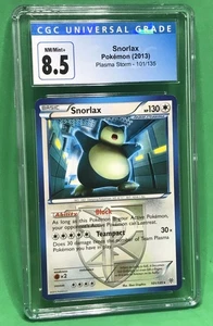 CGC 8.5 NM/Mint+ Snorlax #101/135 Pokémon Plasma Storm 2013 Regular TCG - Picture 1 of 5