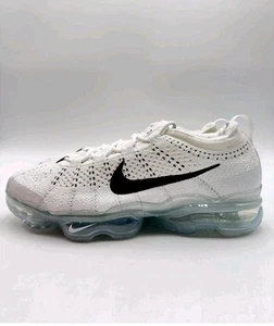 Talla 13 - Nike Air VaporMax 2023 Flyknit Blanco Platino Puro Negro DV1678 102 Nuevo - Imagen 1 de 5