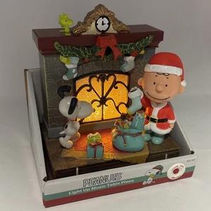Linus Snoopy Peanuts Chimenea Musical Kurt S. Adler PN5212 Pueblo de Navidad - Imagen 1 de 9
