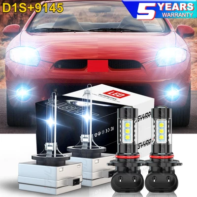 Bombillas de faros HID para Mitsubishi Eclipse 2009-2012 haz alto/bajo luz antiniebla LED Foto 1 de 4