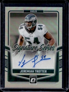 2024 Donruss Optic Jeremiah Trotter Signature Series Holo Auto #SSH-JTR Eagles - Picture 1 of 2