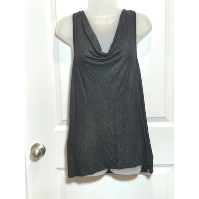 Camiseta sin mangas Rock & Republic negra brillante espalda deportiva camisa grande vanguardista grunge Foto 1 de 4