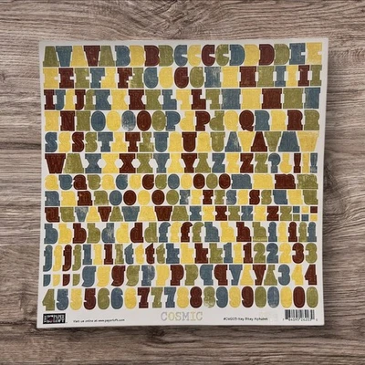 The Paper Loft Cosmic Alphabet & Numbers Stickers Itsy Bitsy Scrapbooking NEW - Image 1 of 4